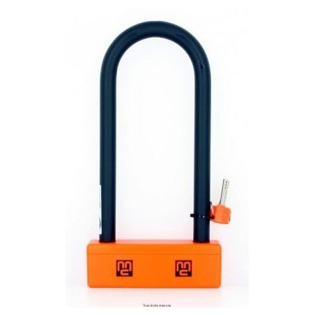 Antivol U 95mm x 250mm tube Ø18mm Homologué SRA/NF/FFMC