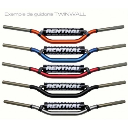 Guidon Ø28,6mm avec barre RENTHAL Twinwall