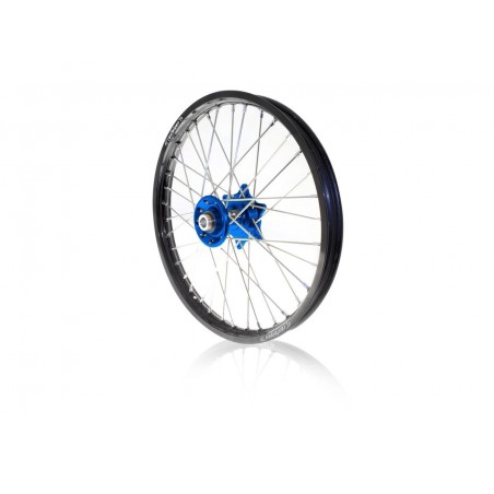 Roue avant complète ART 21x1.60 jante noire/moyeu bleu Husqvarna FC/TC & FE/TE