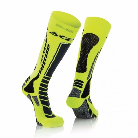 Chaussettes Acerbis MX-PRO - NOIR / ORANGE FLUO - 2018