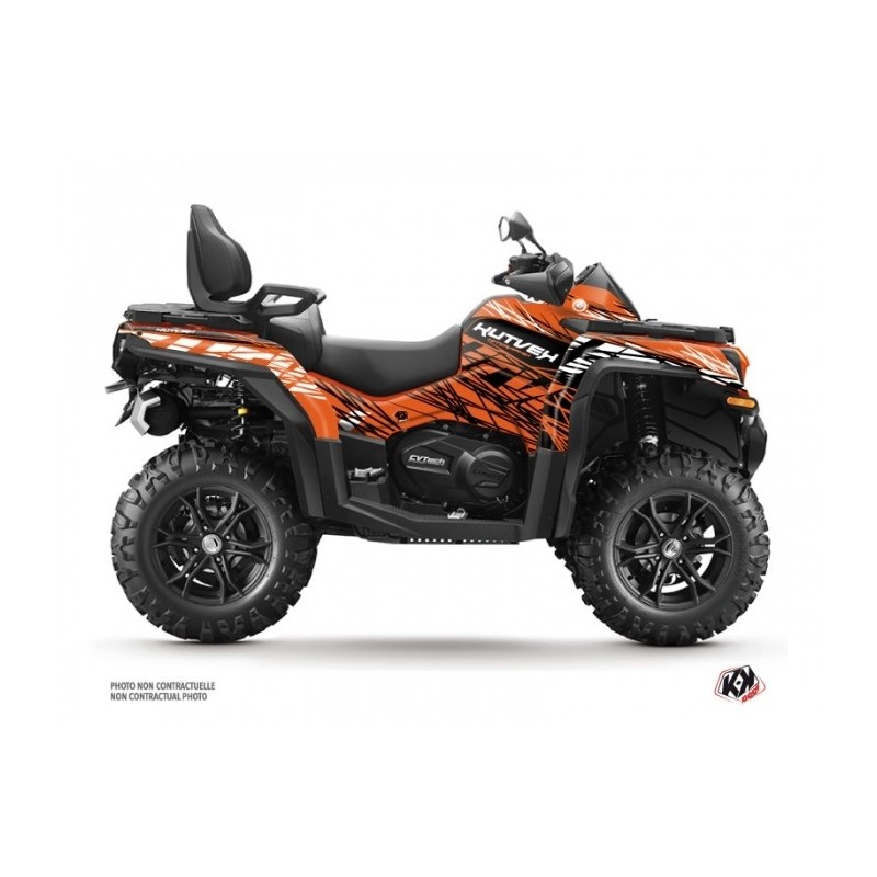 KIT DÉCO QUAD ERASER CF MOTO CFORCE 850 XC ORANGE NOIR