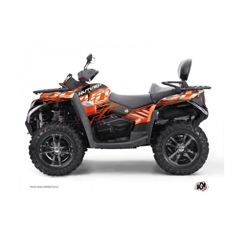 Kit Déco Quad Eraser CF MOTO CFORCE 800 S Orange Noir