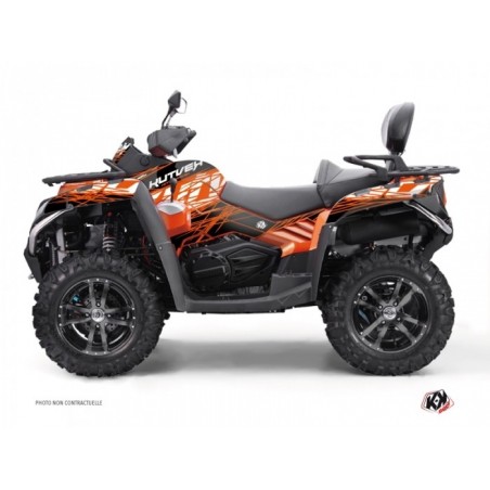 Kit Déco Quad Eraser CF MOTO CFORCE 800 S Orange Noir