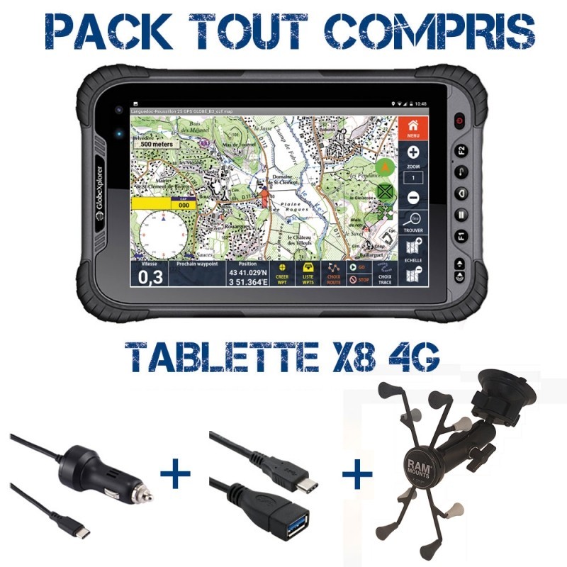 Tablette X8 + pack navigation
