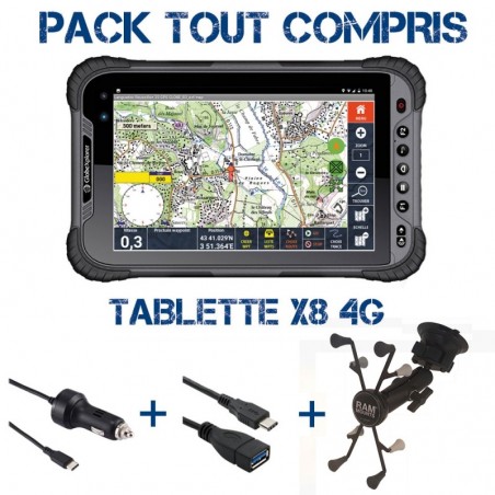 Tablette X8 + pack navigation