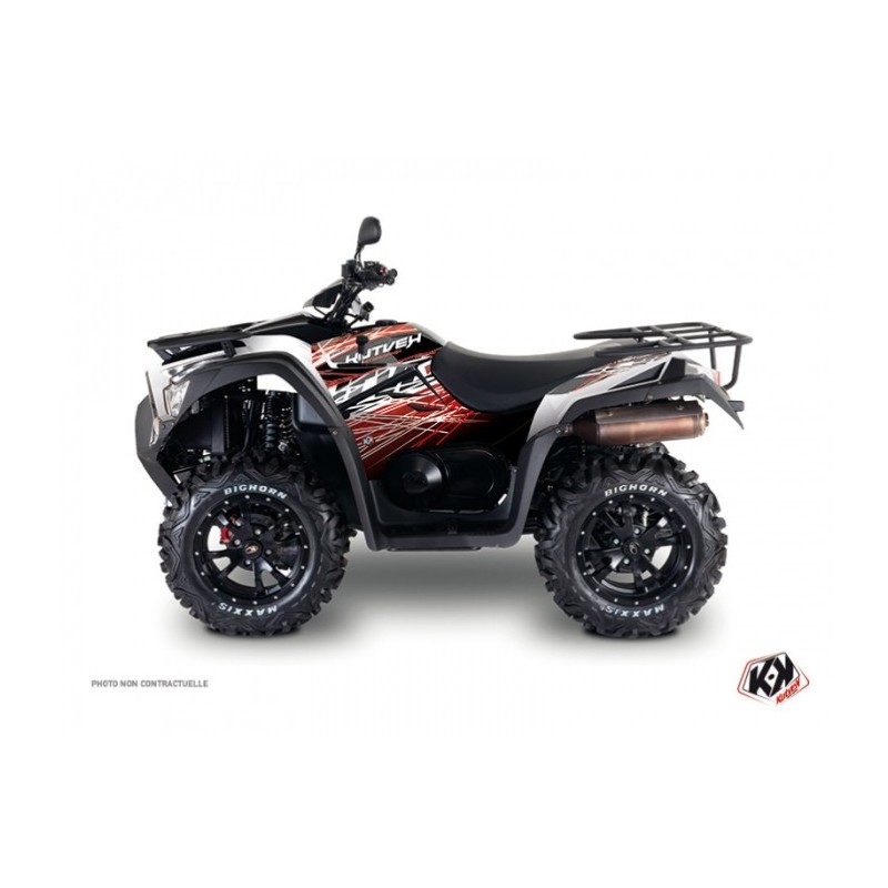 Kit Déco Quad Eraser Kymco 700 MXU Rouge Blanc