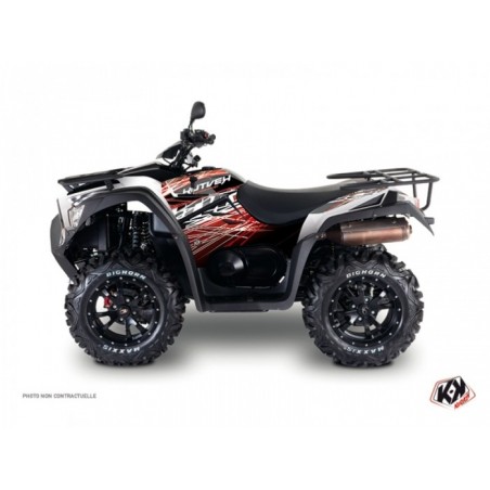 Kit Déco Quad Eraser Kymco 700 MXU Rouge Blanc