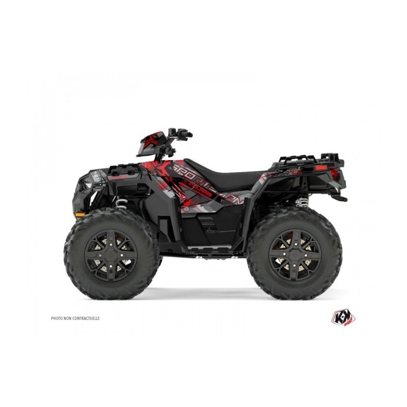 Kit Déco Quad Evil Polaris 1000 Sportsman XP Forest Gris Rouge
