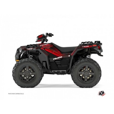 Kit Déco Quad Rock Polaris 1000 Sportsman XP Forest Noir Rouge