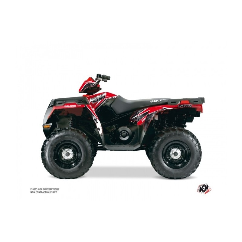 Kit Déco Quad Rock Polaris 500 Sportsman Forest Rouge