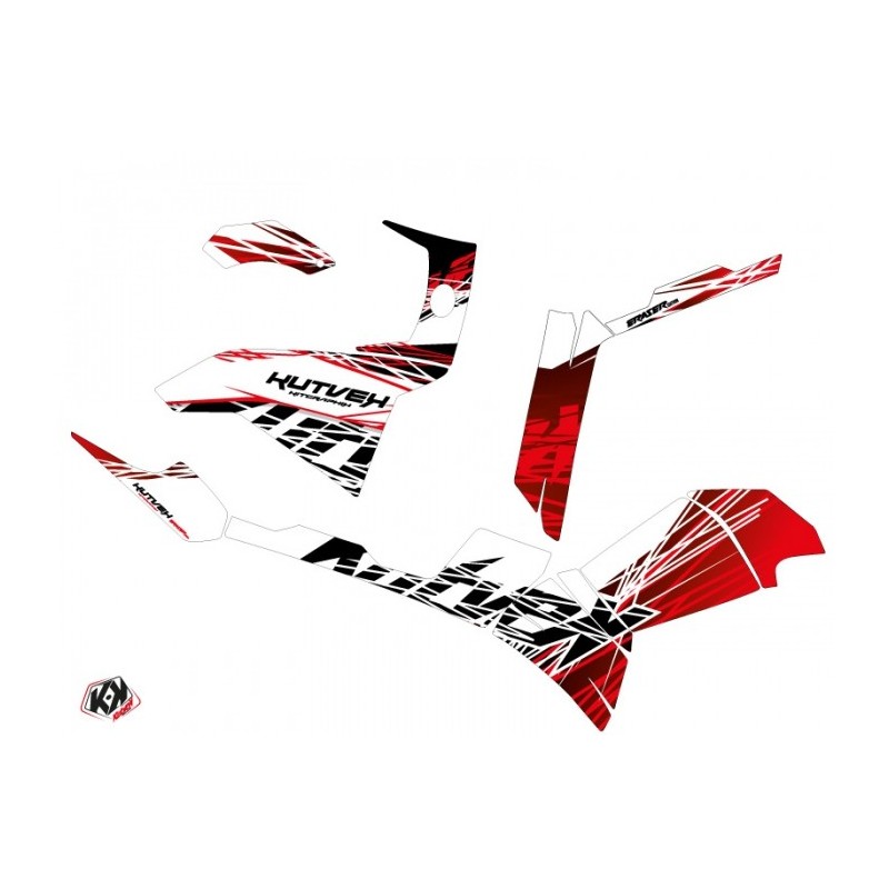 Kit Déco Quad Eraser Polaris 500-800 Sportsman Forest Rouge Blanc