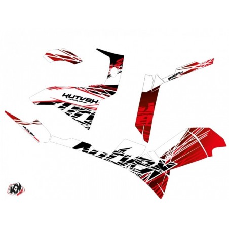 Kit Déco Quad Eraser Polaris 500-800 Sportsman Forest Rouge Blanc