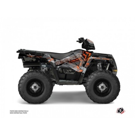 Kit Déco Quad Evil Polaris 570 Sportsman Forest Gris Orange