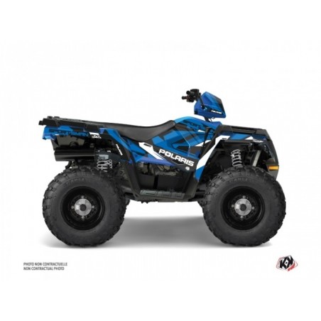 Kit Déco Quad Hidden Polaris 570 Sportsman Forest Bleu Blanc