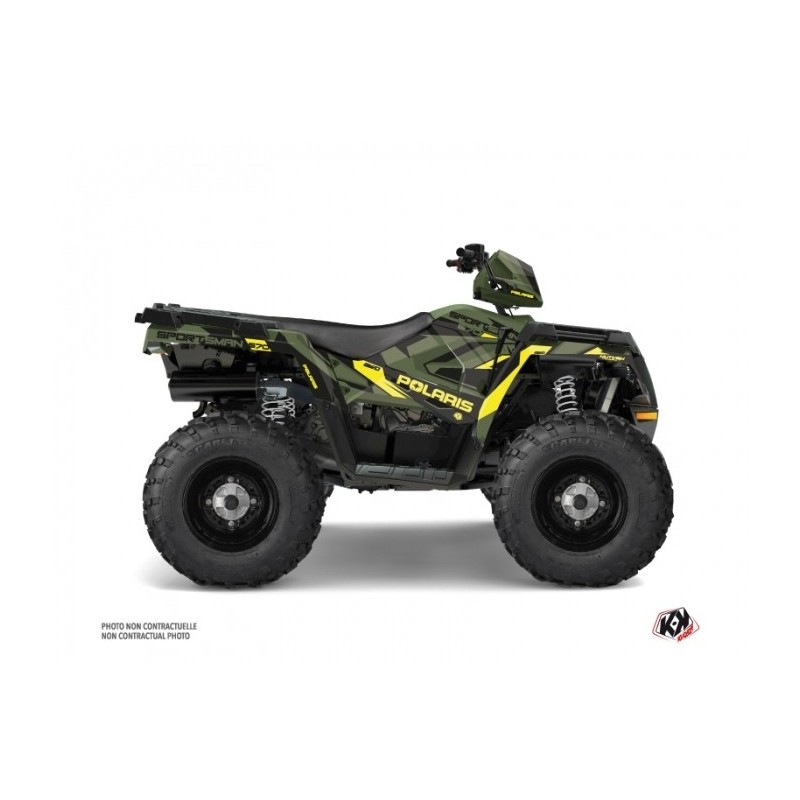 Kit Déco Quad Hidden Polaris 570 Sportsman Forest Vert Jaune