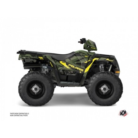 Kit Déco Quad Hidden Polaris 570 Sportsman Forest Vert Jaune