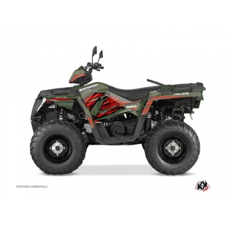 Kit Déco Quad Jungle Polaris 570 Sportsman Forest Vert Rouge