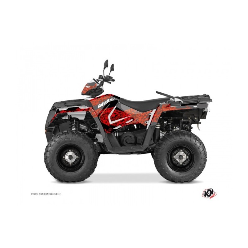 Kit Déco Quad Predator Polaris 570 Sportsman Forest Rouge Noir