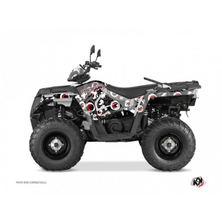Kit Déco Quad Freegun Eyed Polaris 570 Sportsman Forest Gris Rouge
