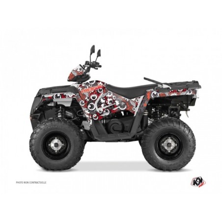 Kit Déco Quad Freegun Eyed Polaris 570 Sportsman Forest Rouge Gris