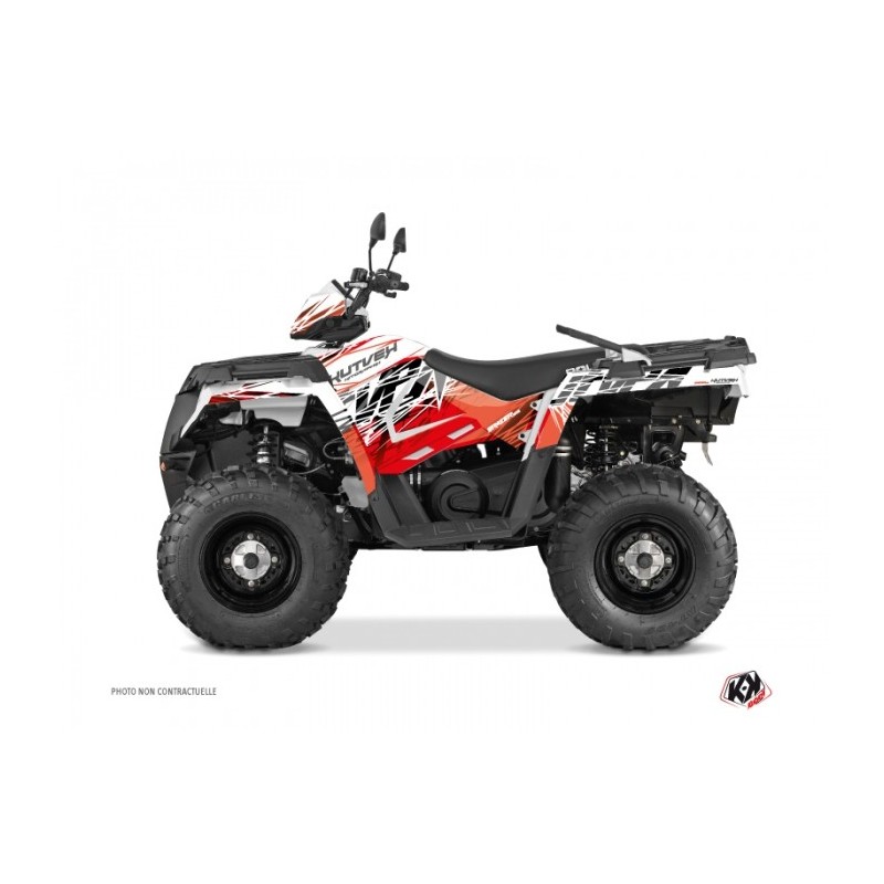Kit Déco Quad Eraser Polaris 570 Sportsman Forest Rouge Blanc