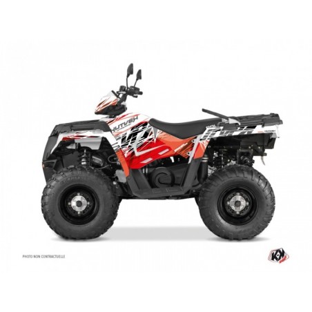 Kit Déco Quad Eraser Polaris 570 Sportsman Forest Rouge Blanc