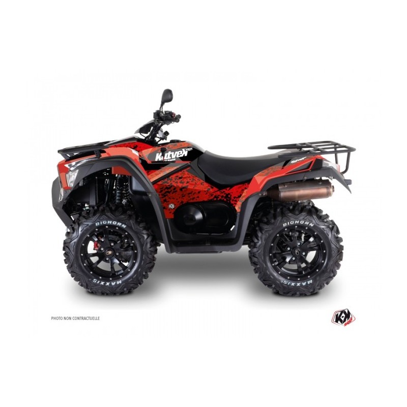 Kit Déco Quad Predator Kymco 550 MXU Rouge Noir