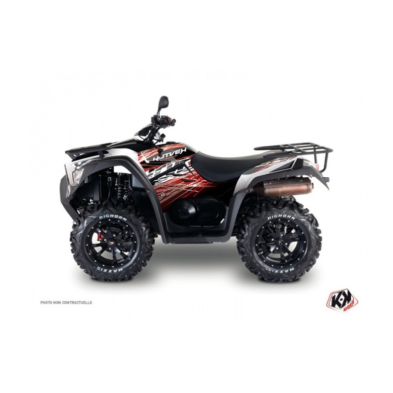 Kit Déco Quad Eraser Kymco 550 MXU Rouge Blanc