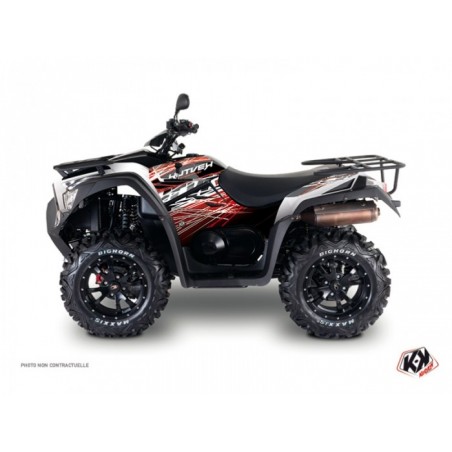 Kit Déco Quad Eraser Kymco 550 MXU Rouge Blanc