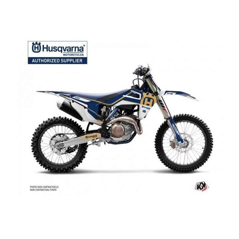 Kit Déco Moto Cross Heritage Husqvarna FC 450 Bleu