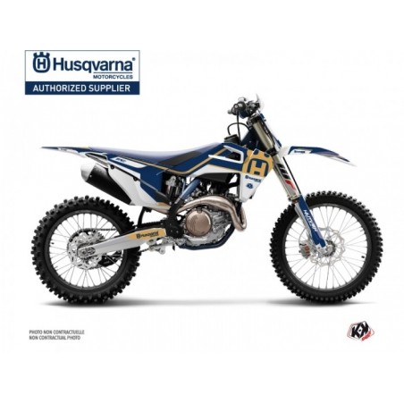 Kit Déco Moto Cross Heritage Husqvarna FC 450 Bleu