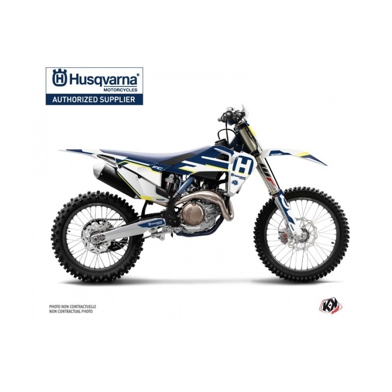 Kit Déco Moto Cross Nova Husqvarna FC 450 Bleu