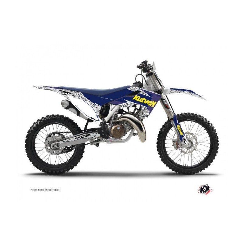 Kit Déco Moto Cross Predator Husqvarna FC-FE Violet Jaune