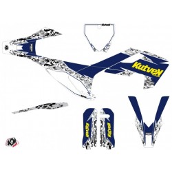 Kit Déco Moto Cross Predator Husqvarna FC-FE Violet Jaune