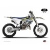 Kit Déco Moto Cross Freegun Eyed Husqvarna FC 350 Bleu Jaune LIGHT