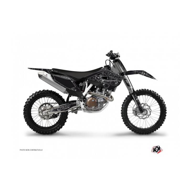 Kit Déco Moto Cross Zombies Dark Husqvarna FC 350 Noir
