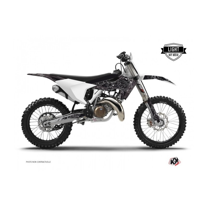 Kit Déco Moto Cross Zombies Dark Husqvarna FC 350 Noir LIGHT