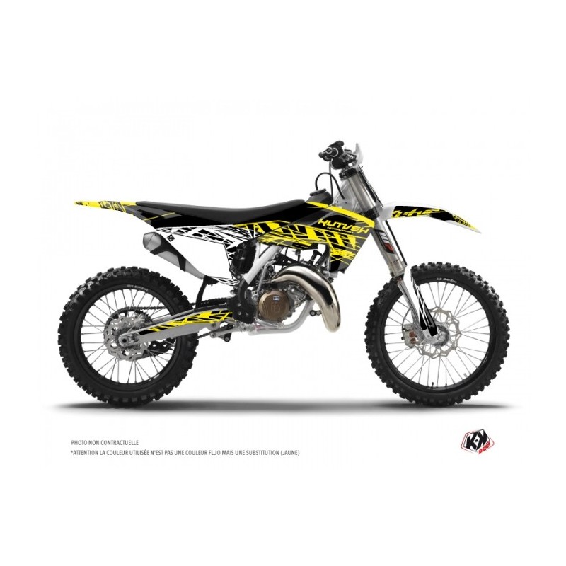 Kit Déco Moto Cross Eraser Fluo Husqvarna FC 350 Jaune