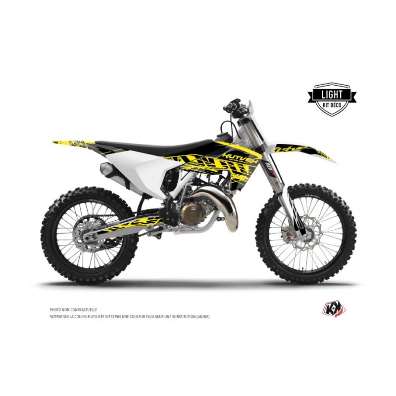 Kit Déco Moto Cross Eraser Fluo Husqvarna FC 350 Jaune LIGHT