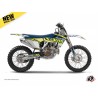 Kit Déco Moto Cross Eraser Husqvarna FC 350 Jaune Bleu