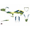 Kit Déco Moto Cross Eraser Husqvarna FC 350 Jaune Bleu