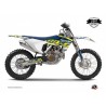 Kit Déco Moto Cross Eraser Husqvarna FC 350 Jaune Bleu LIGHT