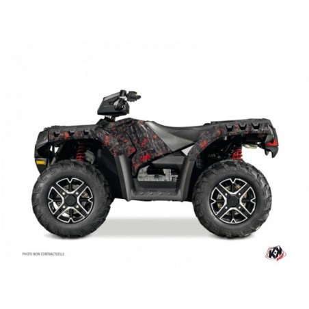 Kit Déco Quad Camo Polaris 550-850-1000 Sportsman Touring Noir Rouge