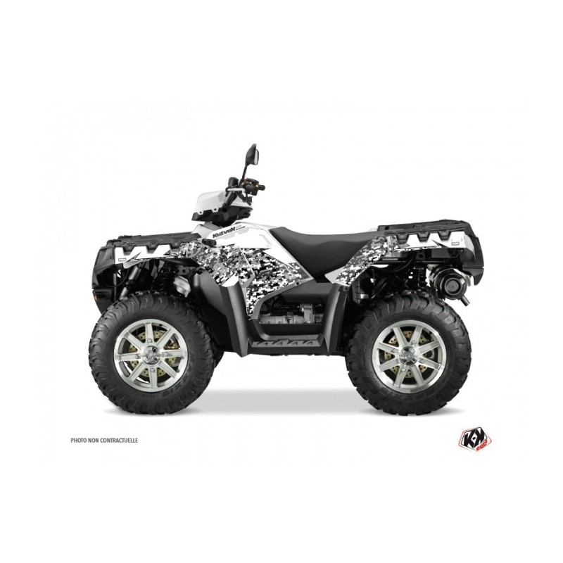 Kit Déco Quad Predator Polaris 550-850-1000 Sportsman Touring Blanc