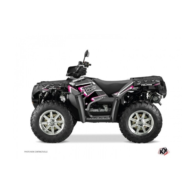 Kit Déco Quad Vintage Polaris 550-850-1000 Sportsman Forest Noir Rose