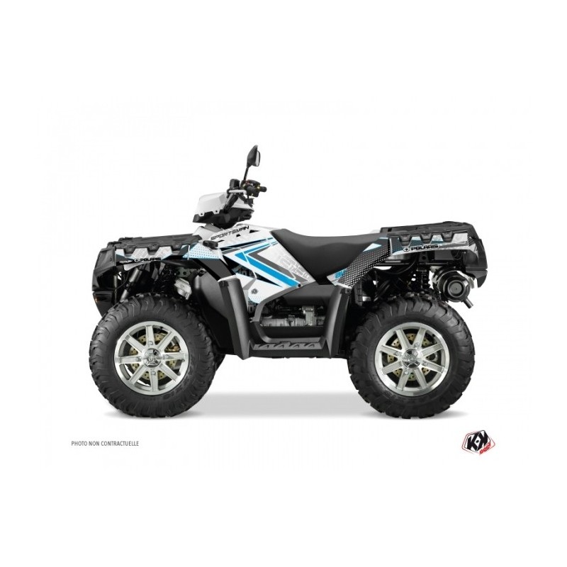 Kit Déco Quad Rock Polaris 550-850-1000 Sportsman Forest Blanc Bleu