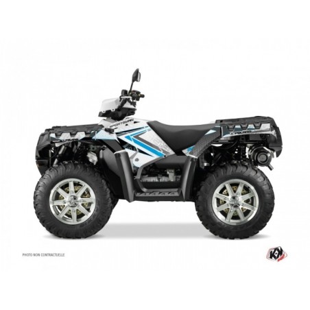 Kit Déco Quad Rock Polaris 550-850-1000 Sportsman Forest Blanc Bleu
