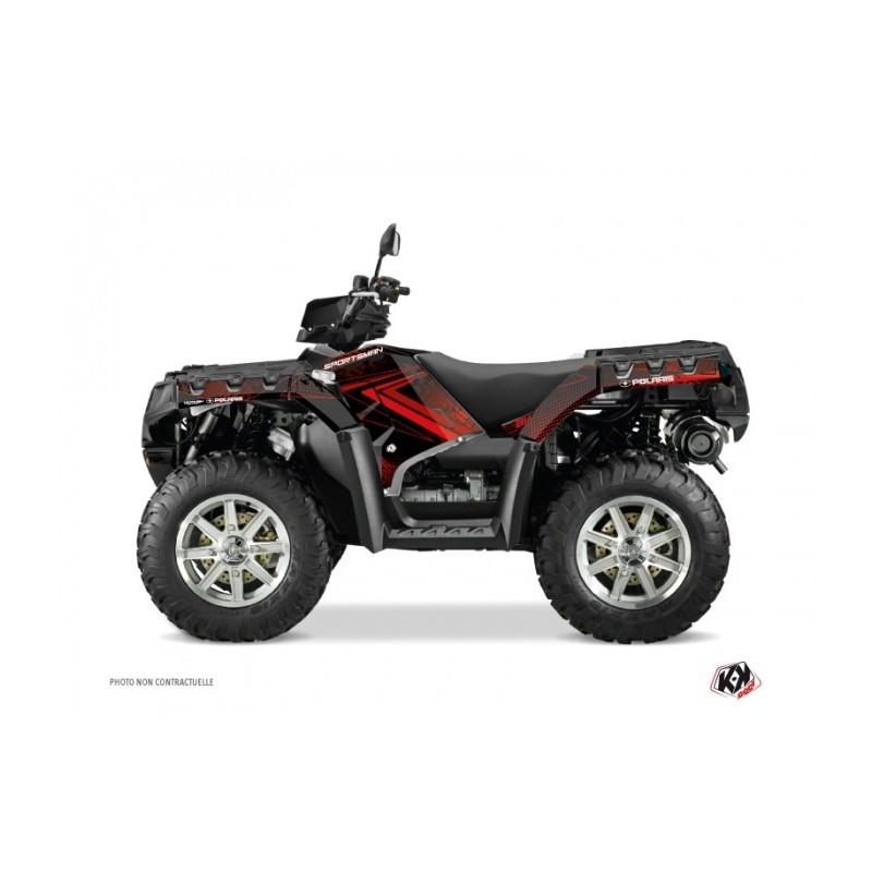 Kit Déco Quad Rock Polaris 550-850-1000 Sportsman Forest Noir Rouge