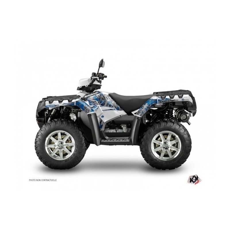 Kit Déco Quad Vintage Polaris 550-850-1000 Sportsman Forest Gris Bleu