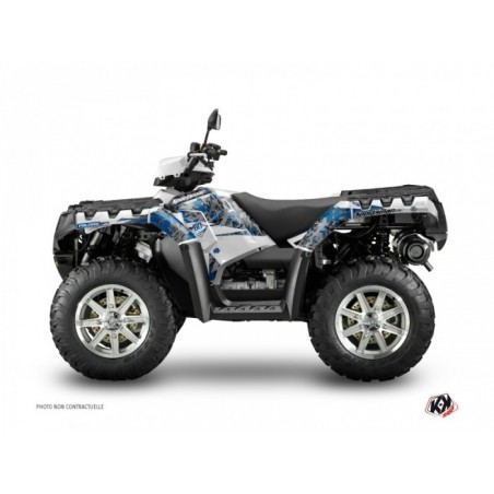Kit Déco Quad Vintage Polaris 550-850-1000 Sportsman Forest Gris Bleu